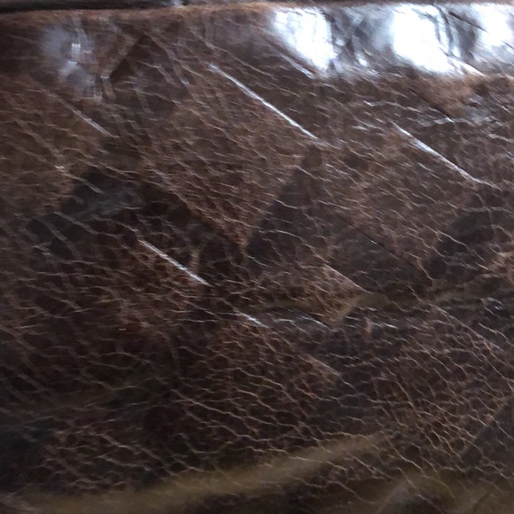 Asia Bellucci Brown Leather Hobo Satchel LRG - Picture 7 of 7